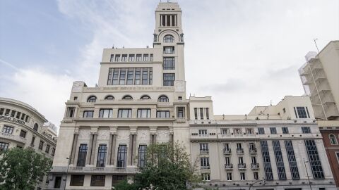Fachada del C&iacute;rculo de Bellas Artes, edificio obra de Antonio Palacios e inaugurado en 1926
