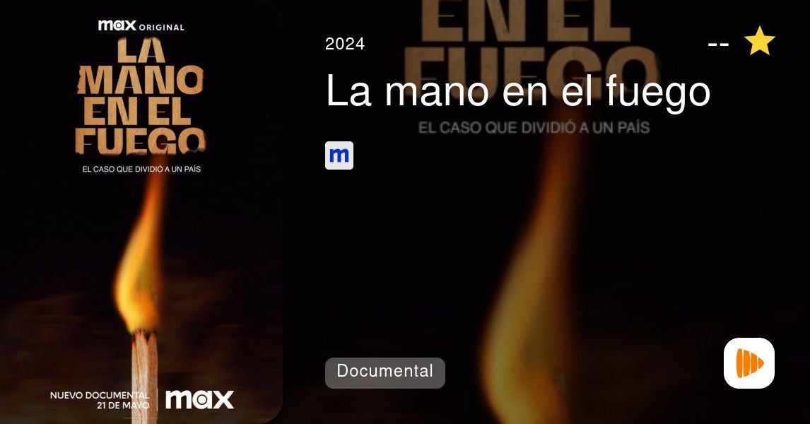 Max presenta 'La mano en el fuego', el documental basado en el caso de la mujer que prendió fuego al violador de su hija en Benejúzar Max presenta 'La mano en el fuego', el documental basado en el caso de la mujer que prendió fuego al violador de su hija en Benejúzar