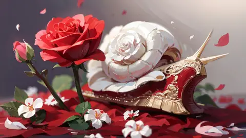 Ilustración para el ceunto "El caracol y el rosal", de Hans Christian Andersen Ilustración para el ceunto "El caracol y el rosal", de Hans Christian Andersen