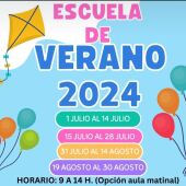 Cartel Escuela de Verano 2024 de Valdepeñas