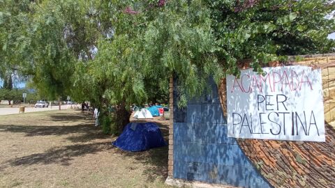 Acampada pro Palestina en la Universitat de les Illes Balears 