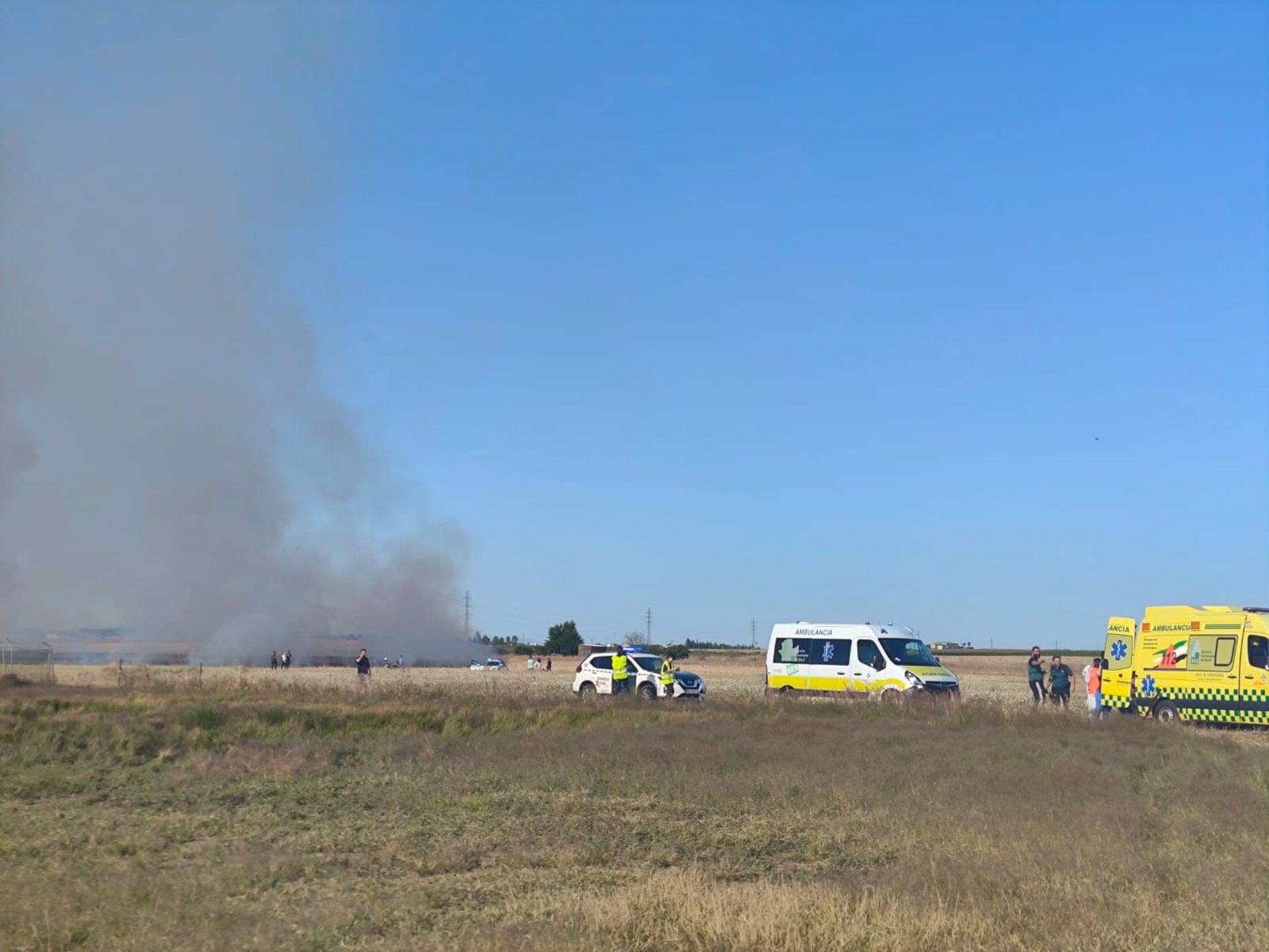 Un fallecido y un herido con múltiples quemaduras tras un accidente de ultraligero en Miajadas Un fallecido y un herido con múltiples quemaduras tras un accidente de ultraligero en Miajadas