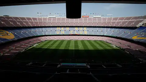 Imagen de archivo de las gradas del Camp Nou. Imagen de archivo de las gradas del Camp Nou.