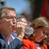 Núñez Feijóo en el acto electoral de Tomelloso
