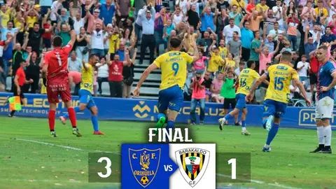 El Orihuela CF encarrila la eliminatoria final por el ascenso a 1ª Federación tras ganar 3-1 al Barakaldo Orihuela Cf