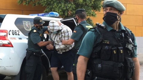 Eugenio Delgado en su detenci&oacute;n