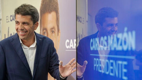 El president de la Generalitat, Carlos Mazón, tras ganar las elecciones autonómicas del 28M que le llevaron al cargo. 