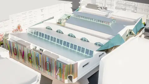 Maqueta del nuevo mercado de abastos de Novelda. Maqueta del nuevo mercado de abastos de Novelda.
