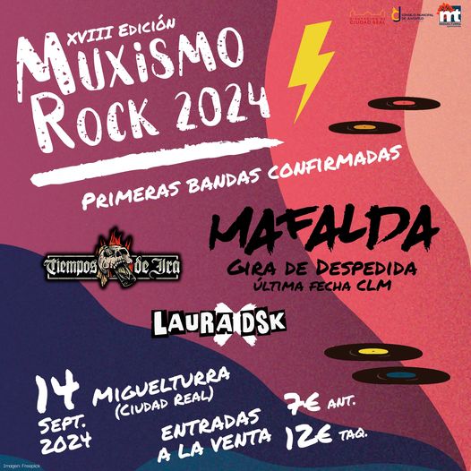 A la venta las entradas anticipadas para el XVIII Festival 'Muxismo Rock' de Miguelturra A la venta las entradas anticipadas para el XVIII Festival 'Muxismo Rock' de Miguelturra