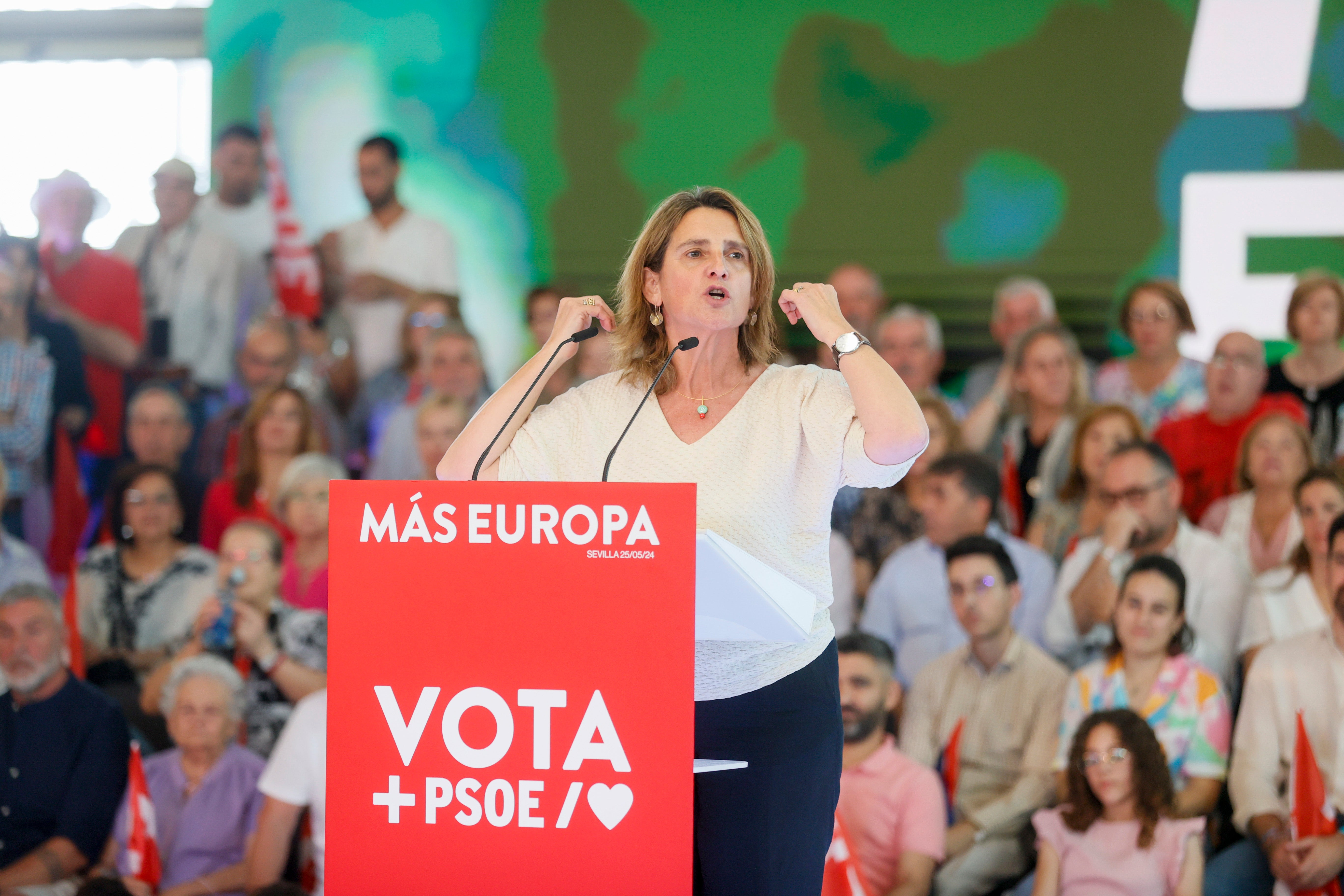 Teresa Ribera critica la "tibieza" del PP ante un auge de la ultraderecha en Europa Teresa Ribera critica la "tibieza" del PP ante un auge de la ultraderecha en Europa