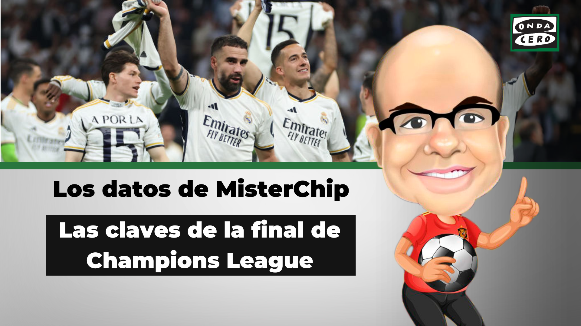 Los datos de MisterChip que convierten al Real Madrid en favorito para la final de la Champions Los datos de MisterChip que convierten al Real Madrid en favorito para la final de la Champions