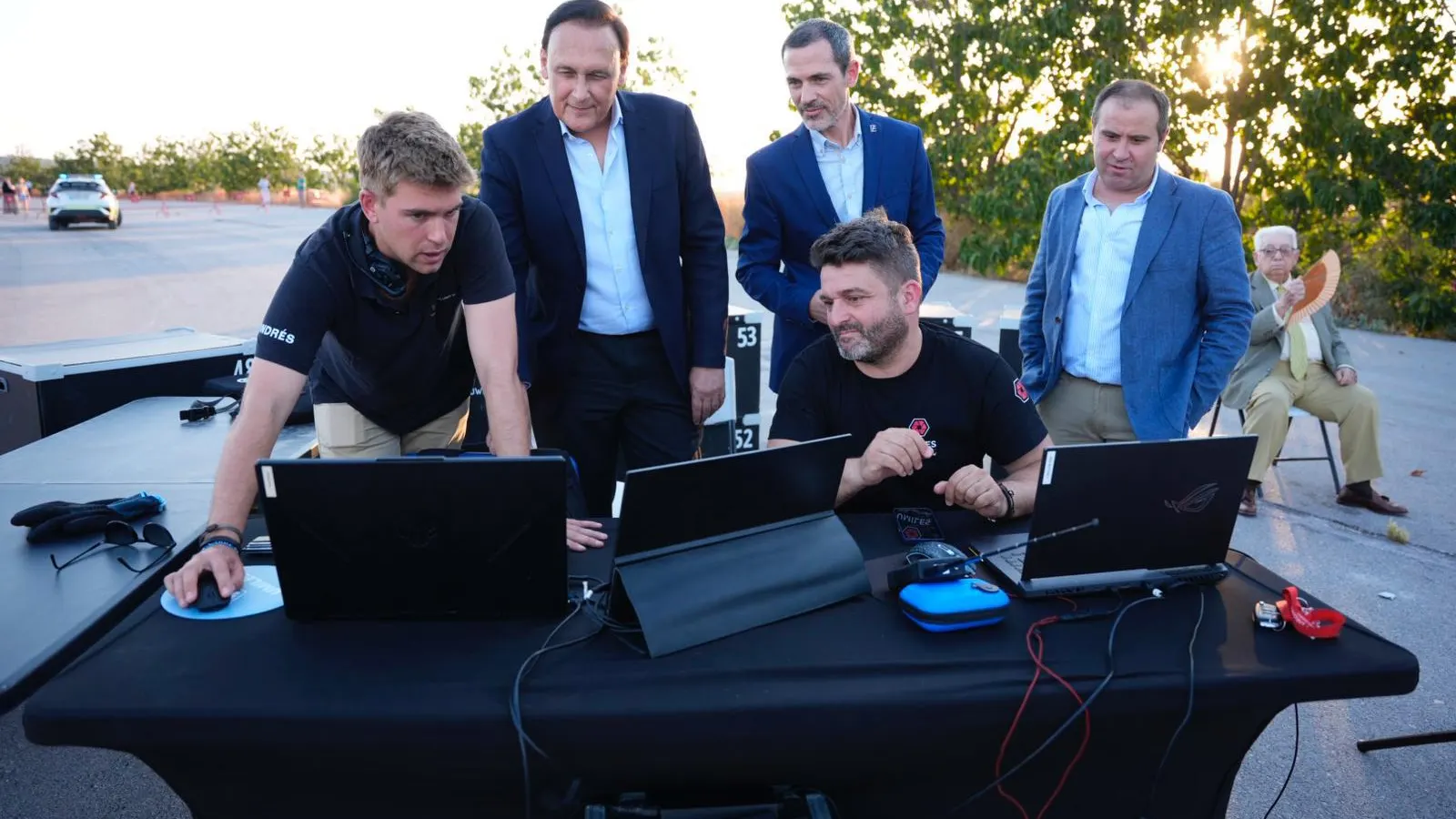Exhibici&oacute;n drones en Puente Genil