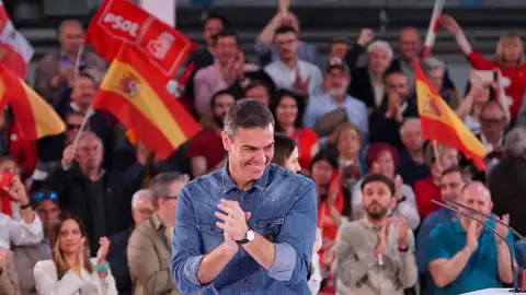 El presidente del Gobierno y líder del PSOE, Pedro Sánchez, en un acto en Valladolid El presidente del Gobierno y líder del PSOE, Pedro Sánchez, en un acto en Valladolid