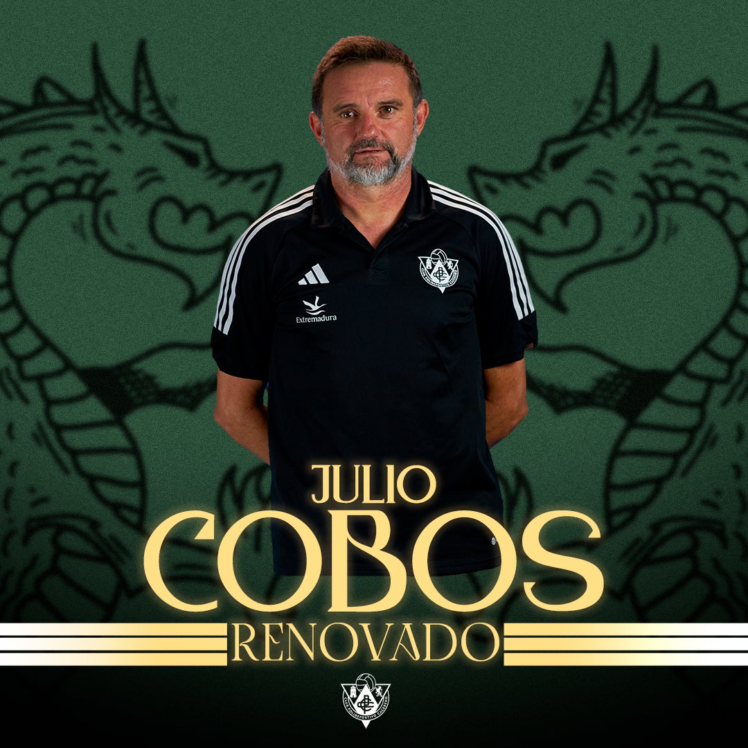 Julio Cobos renueva como entrenador del CP Cacereño Julio Cobos renueva como entrenador del CP Cacereño