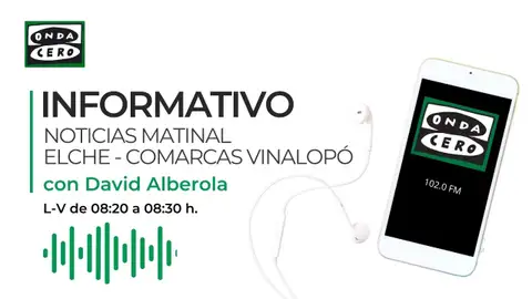 El Informativo Matinal en Onda Cero Elche se emite de lunes a viernes de 08:20 a 08:30 horas. El Informativo Matinal en Onda Cero Elche se emite de lunes a viernes de 08:20 a 08:30 horas.
