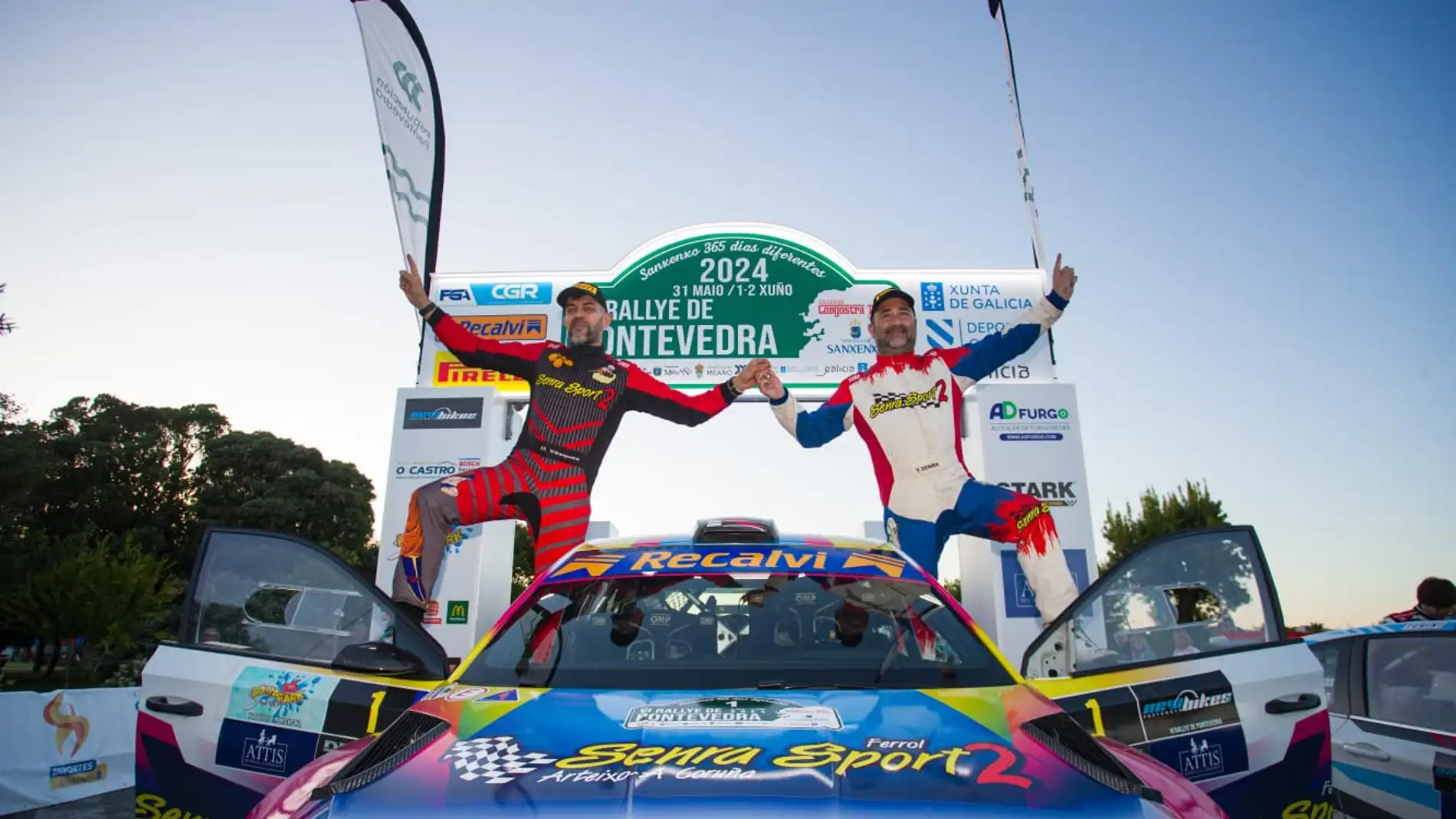 Senra e Vázquez os mellores no Rallye de Pontevedra 