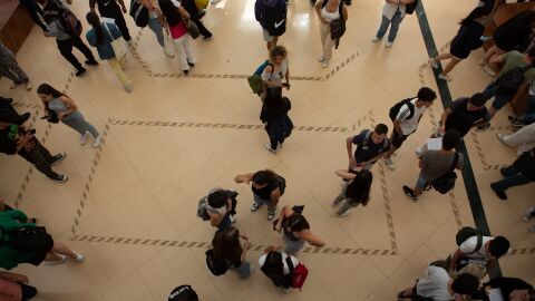 Una imagen de la PAU 2023 en el campus de San Vicente 