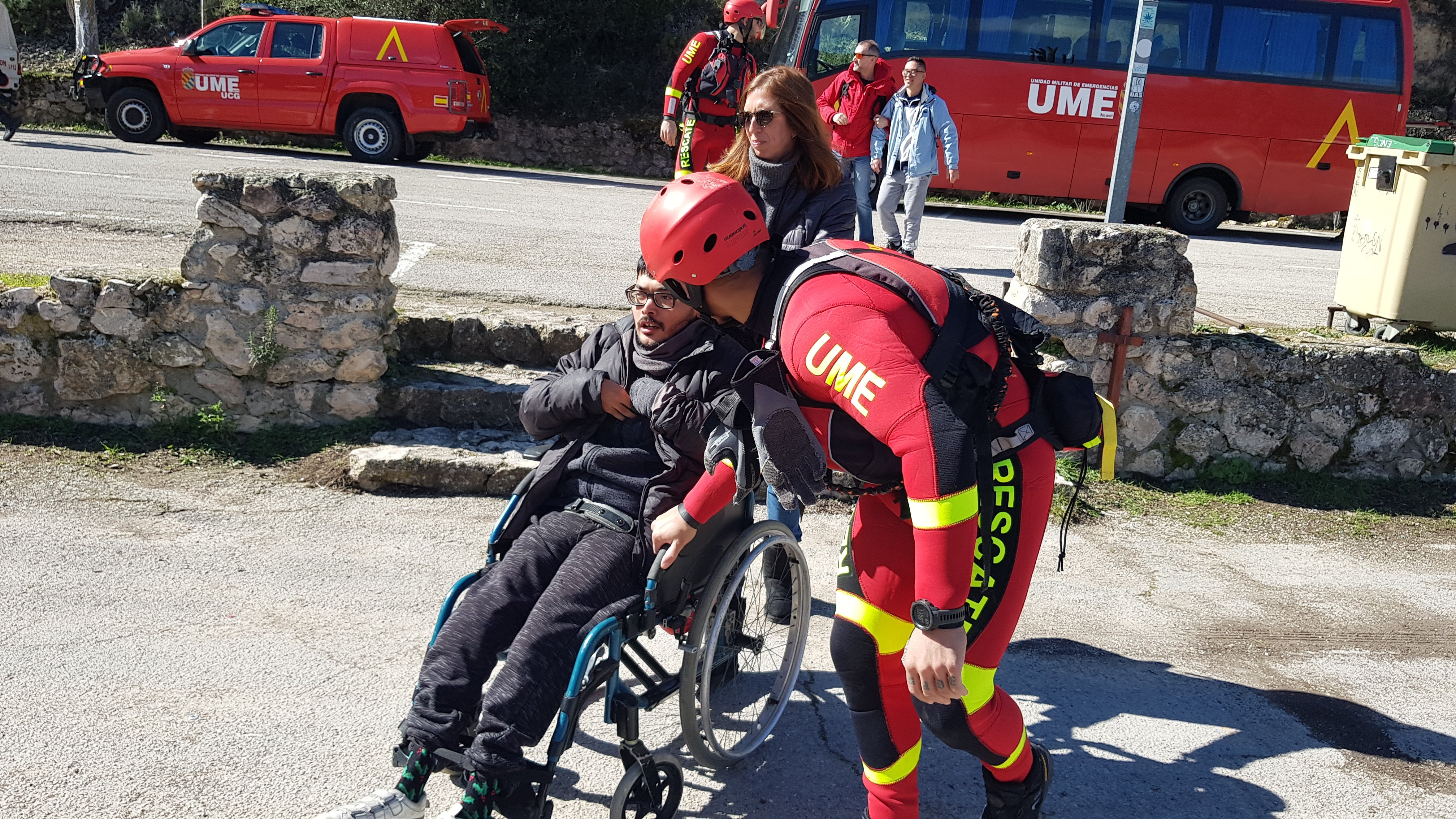 La UME se pone a prueba con un ejercicio multirriesgo en el que participan personas con discapacidad La UME se pone a prueba con un ejercicio multirriesgo en el que participan personas con discapacidad