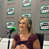 Nuria Montes, Consellera de Turismo, entrevistada en los estudios de Onda Cero Marina Baixa