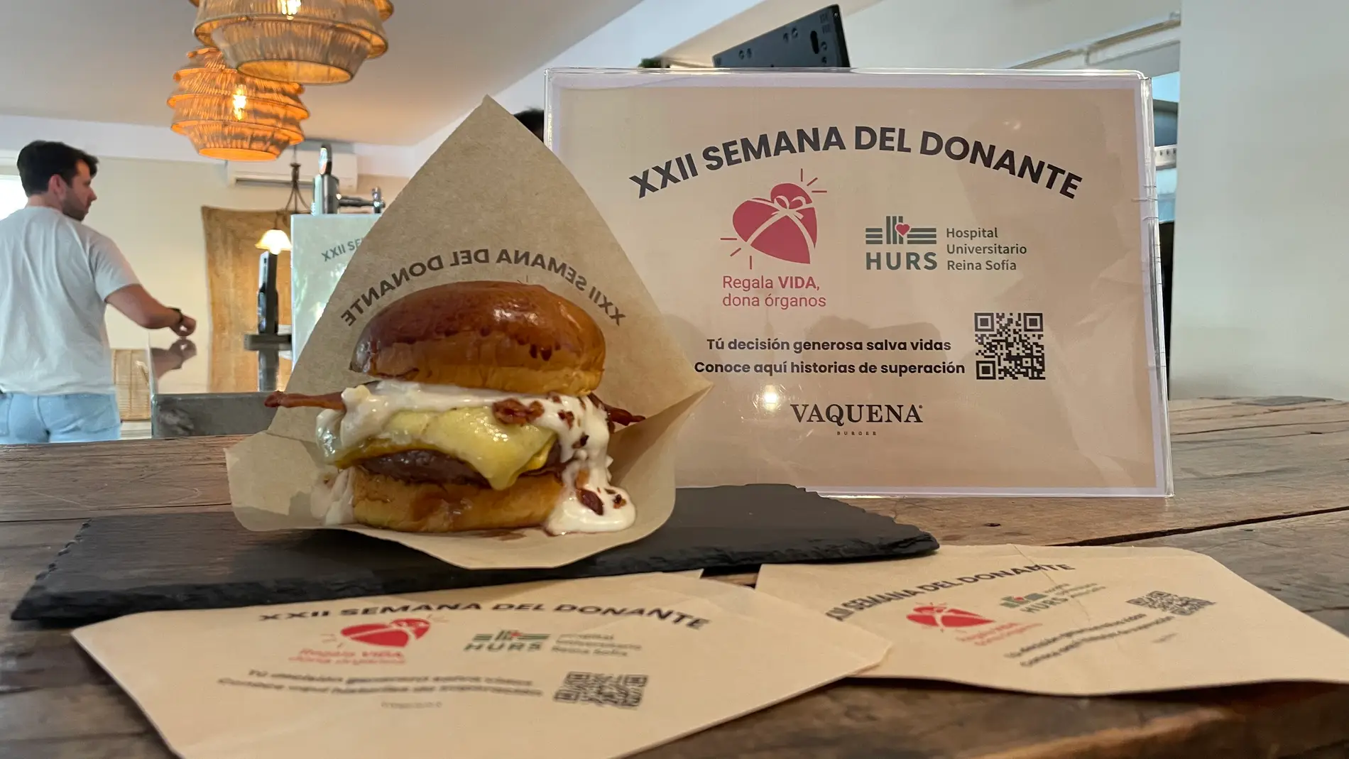 Una hamburguesa solidaria, la propuesta gastronómica de la XXII Semana de la Donación