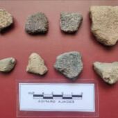 conjunto de cerámicas prehistóricas