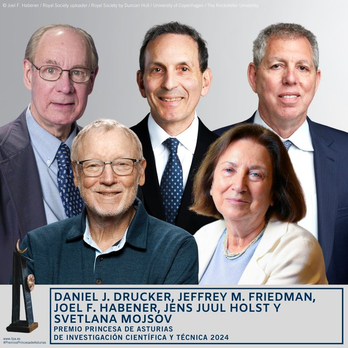 Cinco expertos mundiales en el tratamiento de la diabetes, premiados con el Princesa de Asturias de Investigación Científica Cinco expertos mundiales en el tratamiento de la diabetes, premiados con el Princesa de Asturias de Investigación Científica