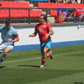 Varo, xogador do Ourense, no play off co Celta C Varo, xogador do Ourense, no play off co Celta C
