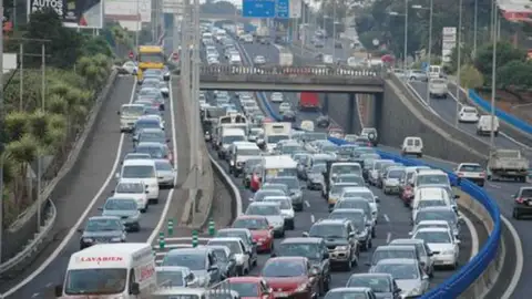 Colas en la autopista TF5 Colas en la autopista TF5