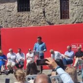 Imaxe de Nicolás González Casares nun acto de campaña do PSdG-PSOE. Foto: PSOE