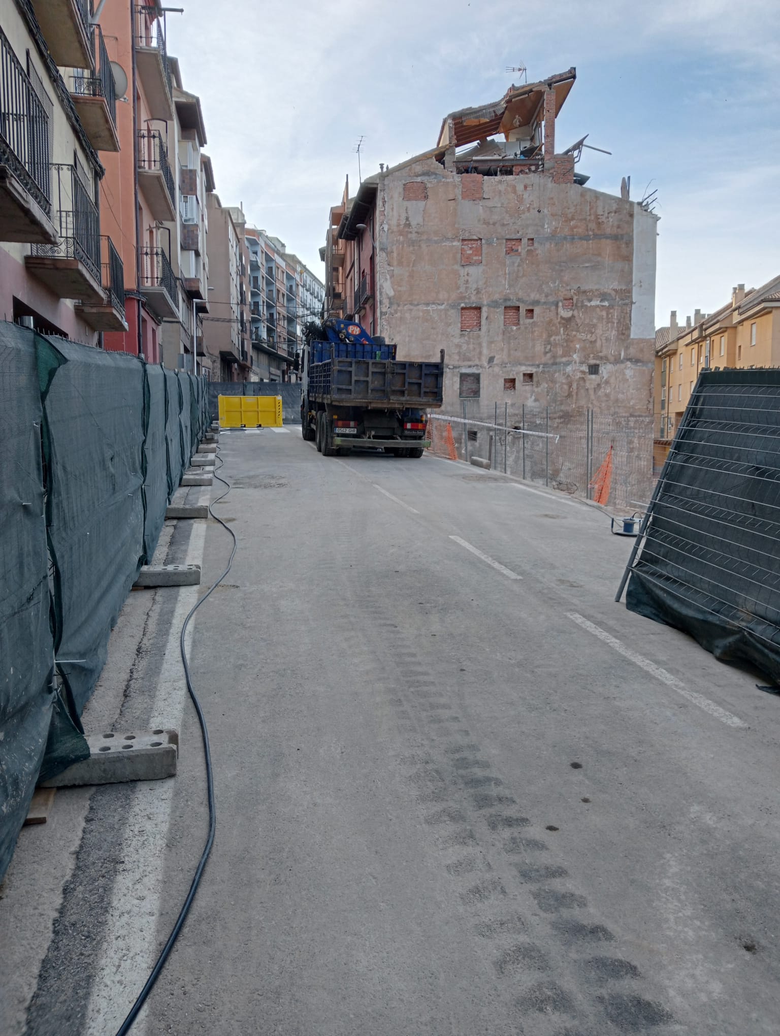 La calle San Francisco de Teruel se abrirá al tráfico este mes La calle San Francisco de Teruel se abrirá al tráfico este mes