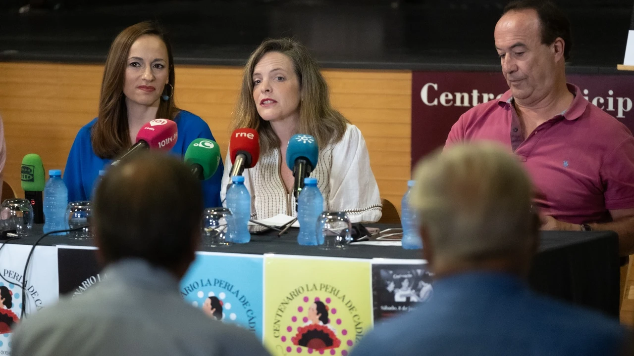 Instantes de la rueda de prensa que se ha celebrado en Cádiz