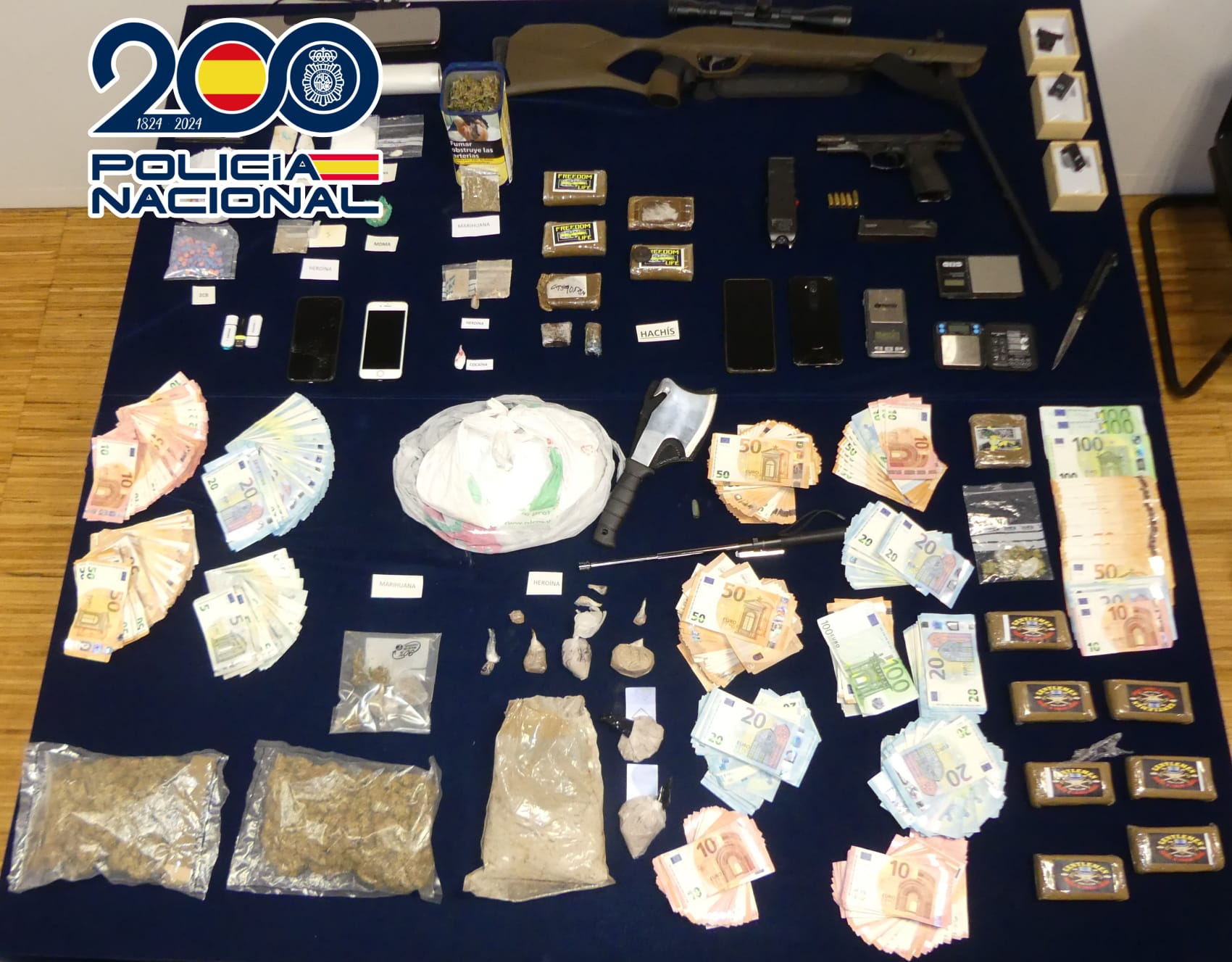 La Policía Nacional desarticula tres puntos de venta de droga en Vigo y dos en Salceda La Policía Nacional desarticula tres puntos de venta de droga en Vigo y dos en Salceda