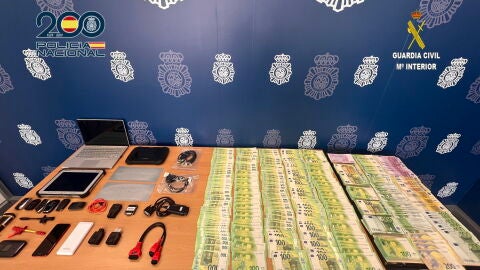 La Polic&iacute;a y la Guardia Civil ha intervenido a la banda 140.000 euros en efectivo