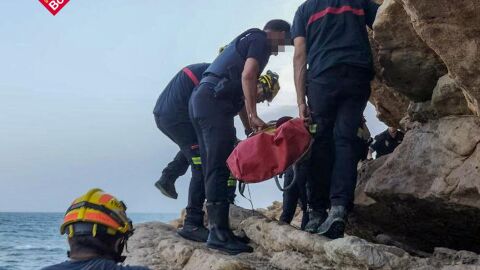 Rescate del cuerpo sin vida del joven ahogado en Benidorm Rescate del cuerpo sin vida del joven ahogado en Benidorm
