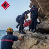 Rescate del cuerpo sin vida del joven ahogado en Benidorm