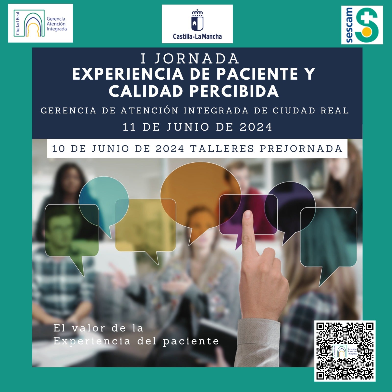 El Hospital de Ciudad Real acoge la I Jornada sobre la 'Experiencia del Paciente y Calidad Percibida' El Hospital de Ciudad Real acoge la I Jornada sobre la 'Experiencia del Paciente y Calidad Percibida'