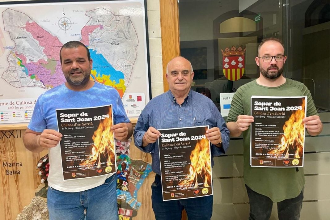 Callosa d'En Sarrià abre las inscripciones para el 'Sopar de Sant Joan' Callosa d'En Sarrià abre las inscripciones para el 'Sopar de Sant Joan'