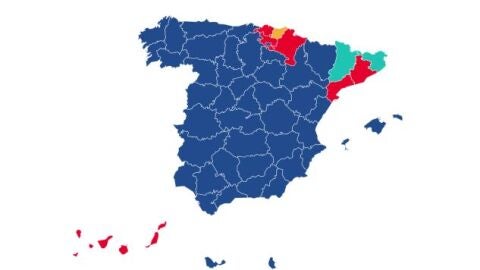 Mapa de resultados de las elecciones europeas en España municipio a municipio/ ondacero.es