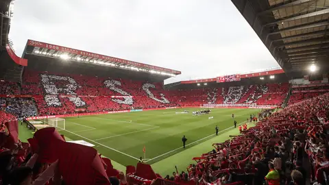 Mosaico al inicio del partido Mosaico al inicio del partido
