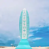 Letrero de la playa de Camposoto, en San Fernando Letrero de la playa de Camposoto, en San Fernando