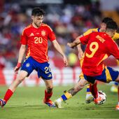 Pedri y Ayoze con la selección española
