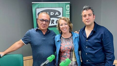 Luis y Javier, de Los Javaloyas, junto a Elka Dimitrova en Onda Cero Mallorca