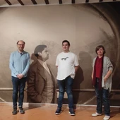 De dcha. a izda. Mari Carmen Martínez, preparadora laboral, Alberto Martínez, practicante AFAD y Raúl Luis, director del Museo Gregorio Prieto de Valdepeñas De dcha. a izda. Mari Carmen Martínez, preparadora laboral, Alberto Martínez, practicante AFAD y Raúl Luis, director del Museo Gregorio Prieto de Valdepeñas