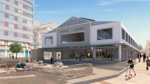 Simulación del aspecto que tendrá el nuevo Mercado Central de Elche. Simulación del aspecto que tendrá el nuevo Mercado Central de Elche.