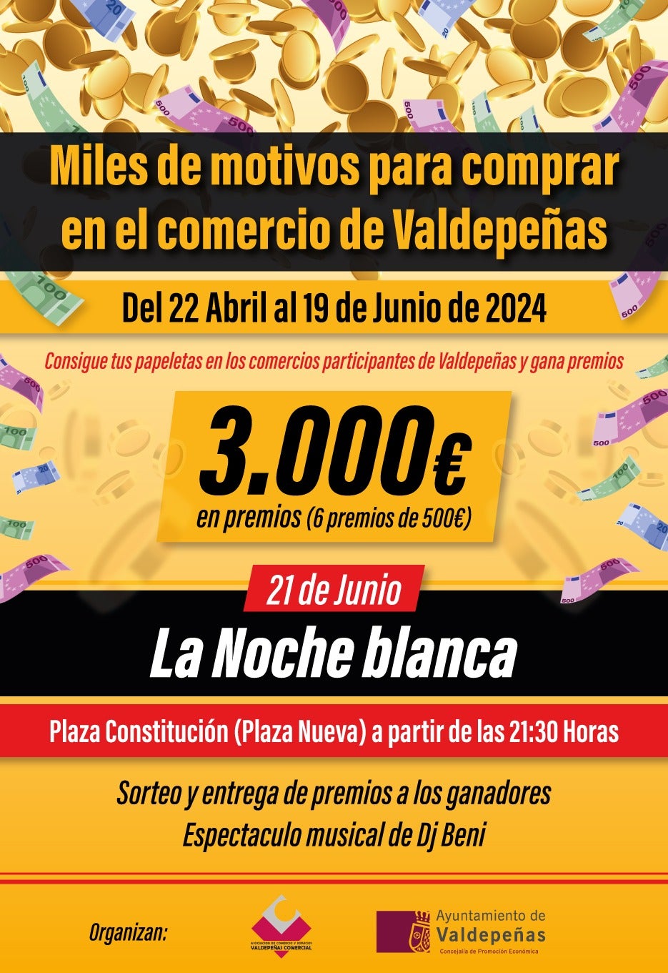 El comercio de Valdepeñas sorteará 3.000€ en premios entre los compradores El comercio de Valdepeñas sorteará 3.000€ en premios entre los compradores