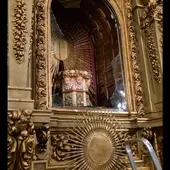 Lugar del santuario donde estaba la imagen de la Virgen de las Virtudes Lugar del santuario donde estaba la imagen de la Virgen de las Virtudes