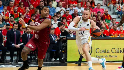 Dzanan Musa durante el UCAM Murcia - Real Madrid Dzanan Musa durante el UCAM Murcia - Real Madrid