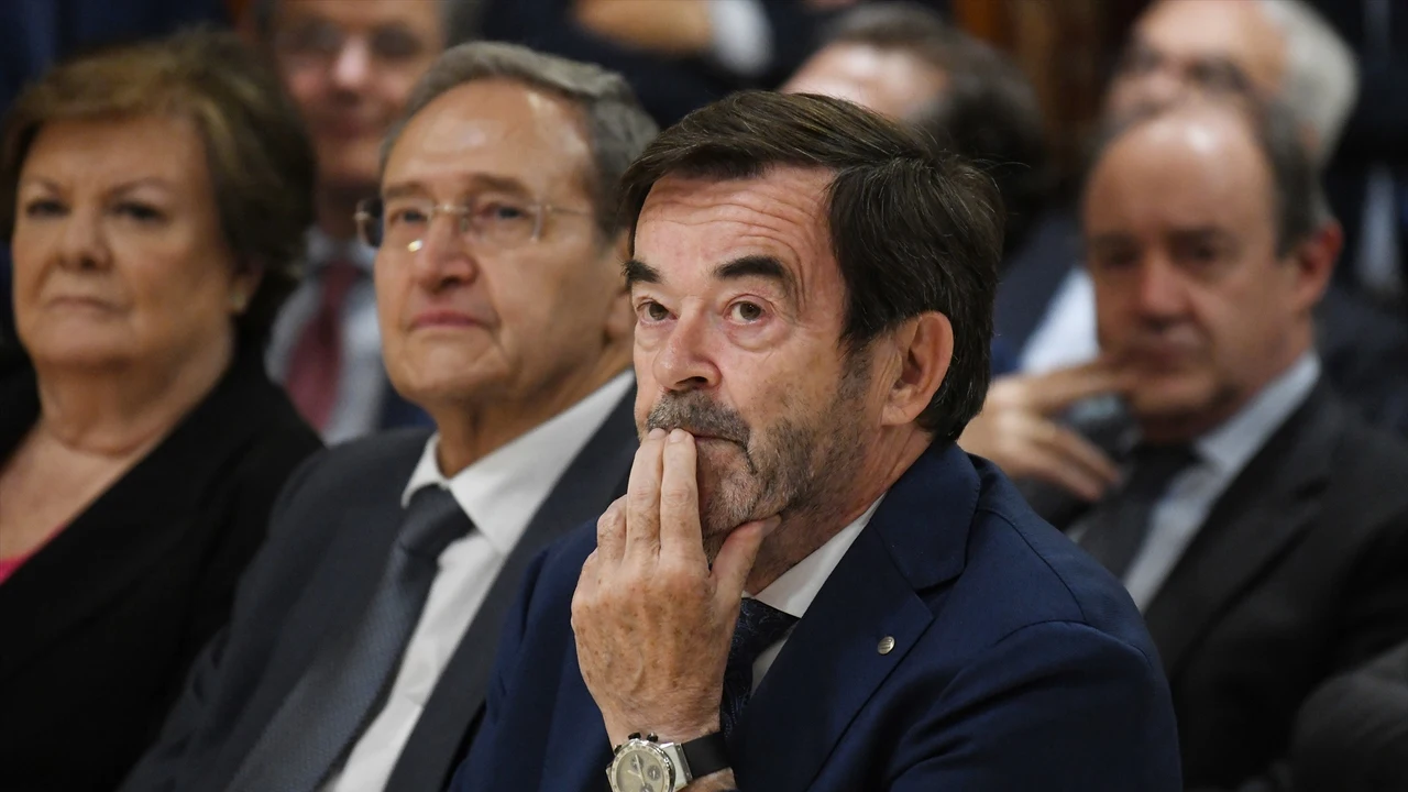 El presidente del Consejo General del Poder Judicial, Vicente Guilarte, en una entrega de premios