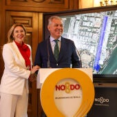 La consejera de Economía y Hacienda de la Junta de Andalucía, Carolina España presenta el proyecto junto al alcalde de Sevilla José Luis Sanz