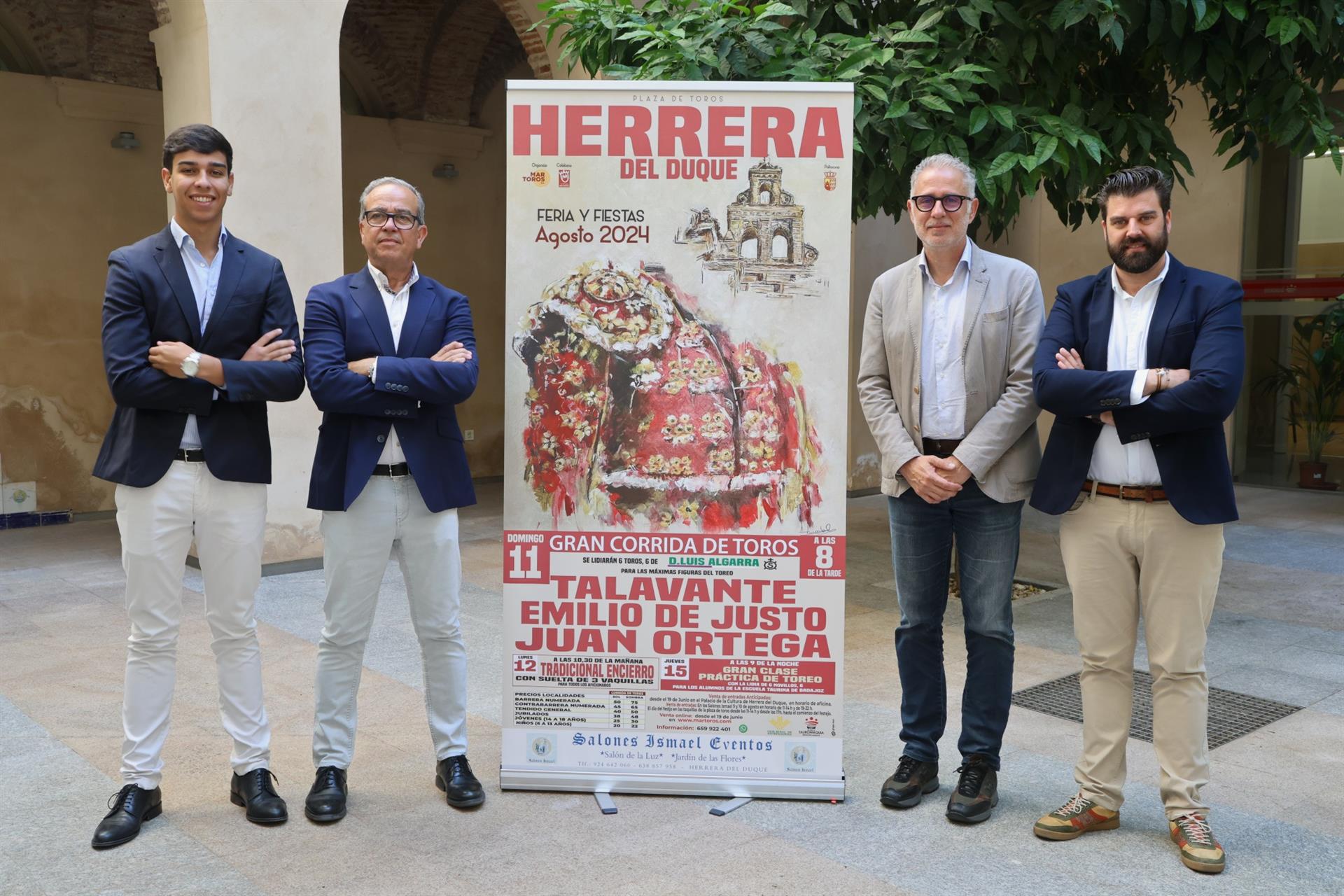 Talavante, Emilio de Justo y Juan Ortega saltarán al ruedo el próximo 11 de agosto en Herrera del Duque Talavante, Emilio de Justo y Juan Ortega saltarán al ruedo el próximo 11 de agosto en Herrera del Duque